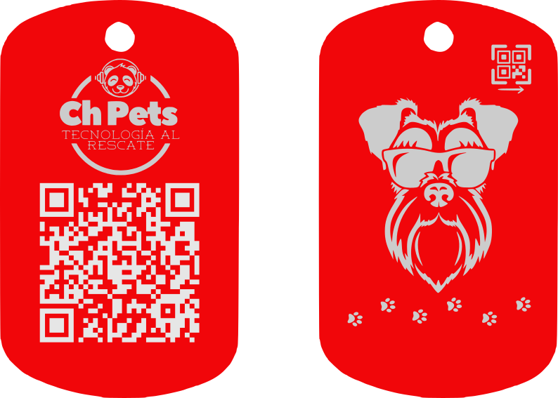 Placa QR Escudo Rojo Grande D1 - Image 2